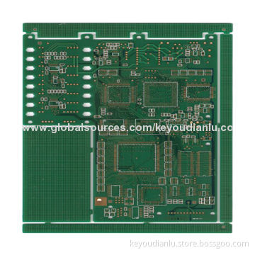Gold-plated FR4 Material Multilayer PCB, Green Solder Mask